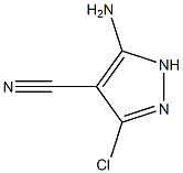 3-氨基-5-氯-1H-吡唑-4-甲腈, 1384973-15-2, 结构式