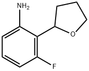 3-fluoro-2-(tetrahydrofuran-2-yl)aniline Struktur