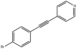 Pyridine, 4-[(4-bromophenyl)ethynyl]- Struktur