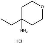 4-エチルオキサン-4-アミン塩酸塩 化学構造式
