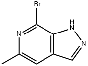 7-溴-5-甲基-1H-吡唑并[3,4-C]吡啶,1386457-75-5,结构式