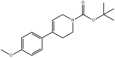 tert-butyl 4-(4-methoxyphenyl)-5,6-dihydropyridine-1(2H)-carboxylate,138647-51-5,结构式