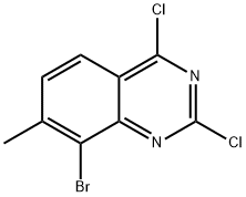 8-Bromo-2,4-dichloro-7-methyl-quinazoline Struktur