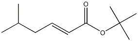 5-Methyl-hex-2-enoic acid tert-butyl ester Structure