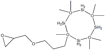 3-Glycidoxypropyl Heptamethyl Cyclotetrasiloxane Struktur