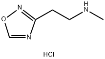 甲基[2-(1,2,4-噁二唑-3-基)乙基]胺盐酸盐, 1390654-65-5, 结构式