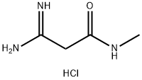 3-Amino-3-imino-N-methylpropanamide hydrochloride 化学構造式