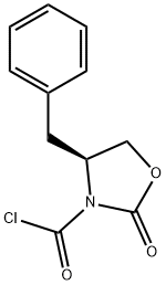 4-Benzyl-2-oxo-oxazolidine-3-carbonyl chloride Struktur