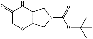 Cis-Tert-Butyl 3-Oxohexahydropyrrolo[3,4-B][1,4]Thiazine-6(2H)-Carboxylate Structure