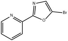 5-bromo-2-(pyridin-2-yl)oxazole 化学構造式