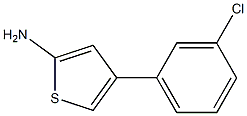 2-氨基-4-(3-氯苯基)噻吩, 1392042-82-8, 结构式