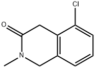 5-クロロ-2-メチル-1,2,3,4-テトラヒドロイソキノリン-3-オン 化学構造式