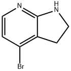 4-ブロモ-2,3-ジヒドロ-1H-ピロロ[2,3-B]ピリジン 化学構造式