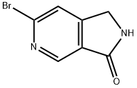 6-Bromo-1,2-dihydro-pyrrolo[3,4-c]pyridin-3-one Struktur