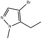4-Bromo-5-ethyl-1-methyl-1H-pyrazole, 1393728-48-7, 结构式