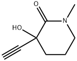 3-ethynyl-3-hydroxy-1-methyl-2-Piperidinone, 1394119-72-2, 结构式