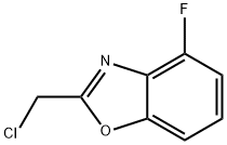 2-Chloromethyl-4-fluoro-benzooxazole Struktur