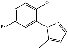 4-bromo-2-(5-methyl-1H-pyrazol-1-yl)phenol