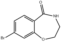 8-bromo-3,4-dihydrobenzo[f][1,4]oxazepin-5(2H)-one Struktur