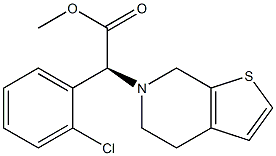 methyl (S)-2-(2-chlorophenyl)-2-(4,7-dihydrothieno[2,3-c]pyridin-6(5H)-yl)acetate Struktur