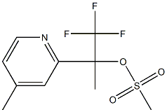 1,1,1-trifluoro-2-(4-methylpyridin-2-yl)propan-2-yl methanesulfonate Structure