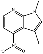 1-甲基-3-碘-4-硝基-1H-吡咯并[2,3-B]吡啶, 1398534-56-9, 结构式