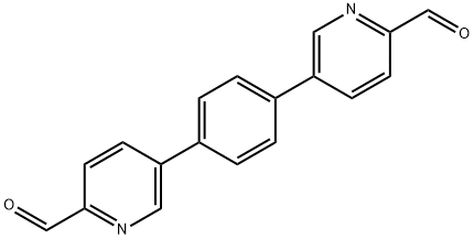 5,5'-(1,4-phenylene)dipicolinaldehyde Struktur