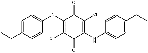 2,5-BIS(4-ETHYLANILINO)-3,6-DICHLORO-1,4-BENZOQUINONE Structure