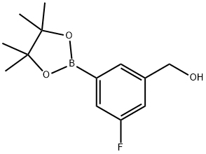 3-氟-5-(羟甲基)苯硼酸频那醇酯, 1400755-06-7, 结构式