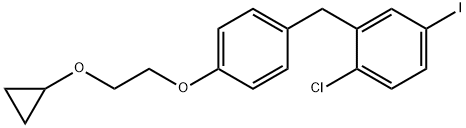 1-chloro-2-(4-(2-cyclopropoxyethoxy)benzyl)-4-iodobenzene|1-氯-2-(4-(2-环丙氧基乙氧基)苄基)-4-碘苯