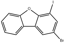 2-bromo-4-iodo-dibenzofuran Structure