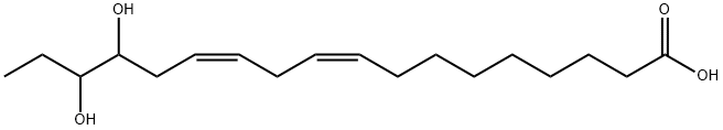 15,16-DIHYDROXYOCTADECA-9Z,12Z-DIENOIC ACID 结构式