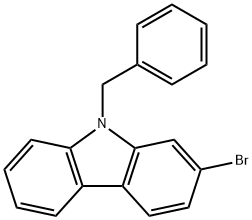 9-ベンジル-2-ブロモ-9H-カルバゾール 化学構造式