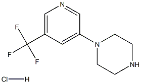 1-(5-(Trifluoromethyl)pyridin-3-yl)piperazine hydrochloride 结构式