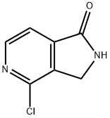 4-Chloro-2,3-dihydro-1H-pyrrolo[3,4-c]pyridin-1-one Struktur