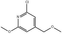 2-chloro-6-methoxy-4-(methoxymethyl)pyridine Struktur