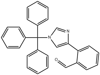 2-(1-trityl-1H-imidazol-4-yl)benzaldehyde Struktur