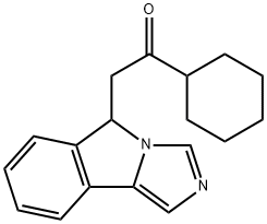 1-cyclohexyl-2-(5H-imidazo[5,1-a]isoindol-5-yl)ethanone 化学構造式