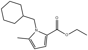 Ethyl 1-(cyclohexylmethyl)-5-methyl-1H-pyrrole-2-carboxylate Structure