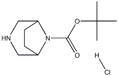 3,8-二氮杂双环[3.2.1]辛烷-8-羧酸叔丁酯盐酸盐, 1403676-97-0, 结构式