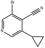3-Bromo-5-cyclopropylisonicotinonitrile Struktur
