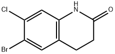 6-bromo-7-chloro-3,4-dihydroquinolin-2(1H)-one Struktur