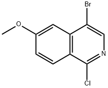 4-溴-1-氯-6-甲氧基异喹啉 结构式