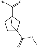 4-甲酯基二环[2.1.1]己烷-1-羧酸, 141046-52-8, 结构式