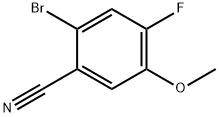 2-bromo-4-fluoro-5-methoxybenzonitrile Structure