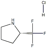 (S)-2-(三氟甲基)吡咯烷盐酸盐 结构式