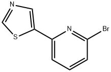2-BROMO-6-(THIAZOL-5-YL)PYRIDINE 结构式