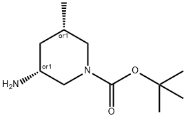tert-butyl cis-3-amino-5-methylpiperidine-1-carboxylate Structure