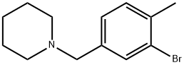 1-(3-溴-4-甲基苄基)哌啶, 1414870-77-1, 结构式
