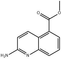 methyl 2-aminoquinoline-5-carboxylate Struktur